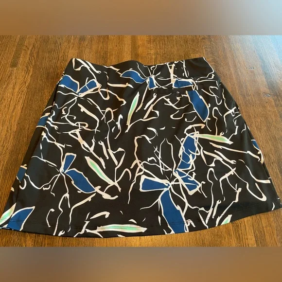 Callaway Black White Blue Ruffle Active Skort - size Medium - Picture 2 of 6